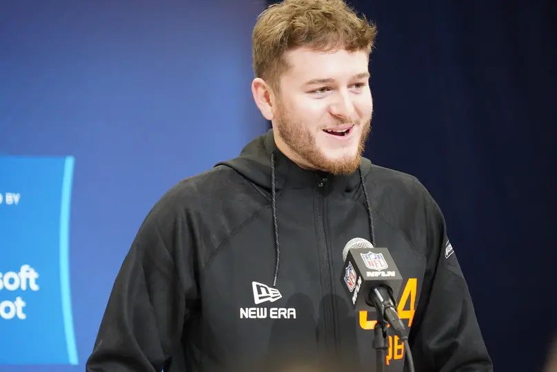 Dolphins rookie Quinn Ewers calls his NIL journey ‘unconventional’ 3 Texas quarterback Quinn Ewers speaks to the media at the 2025 NFL combine.