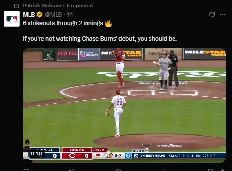 Patrick Mahomes Left in Awe by Cincinnati Prospect on Tuesday 2 Screenshot 2025 06 25 092238