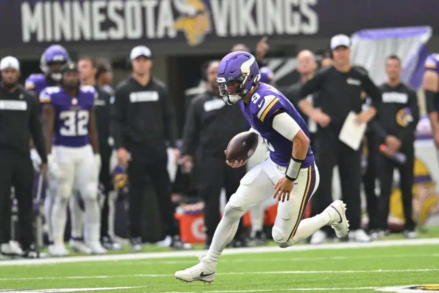 "You Drafted J.J. At No.10": NFL Analyst Makes Statement About Minnesota Vikings Quarterback J.J. McCarthy 2 USATSI 23968415 168400517 lowres