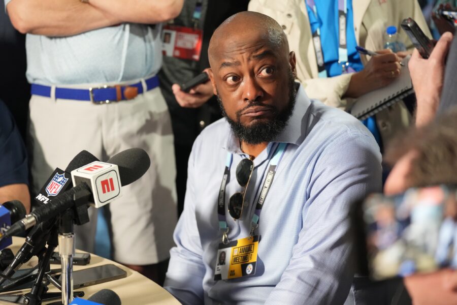 'Surprised To Hear There’s No Jeffrey Epstein Client List': Aaron Rodgers' Comments on Jimmy Kimmel Rehashed 2 Pittsburgh Steelers head coach Mike Tomlin answers questions from the medianduring the NFL Annual League Meeting at The Breakers.