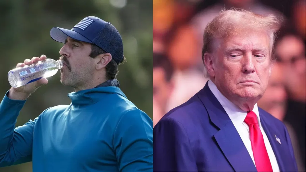 Aaron Rodgers and Donald Trump. Picture Credits: USA Today Sports
