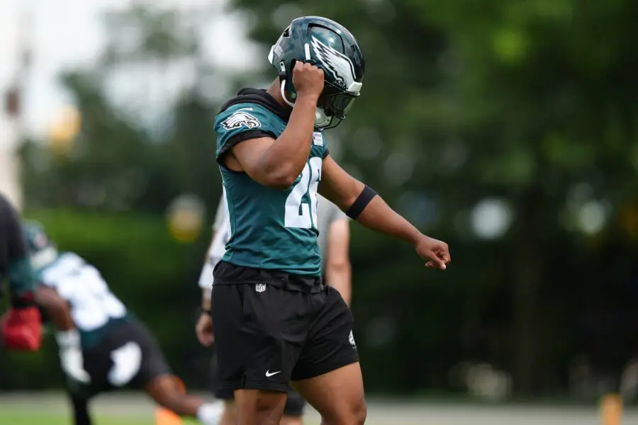 Madden 26’s Superstar Mode gets massive overhaul with new features 1 Jun 10, 2025; Philadelphia, PA, USA; Philadelphia Eagles running back Saquon Barkley (26) reacts during a practice drill at NovaCare Complex. Mandatory Credit: Kyle Ross-Imagn Images