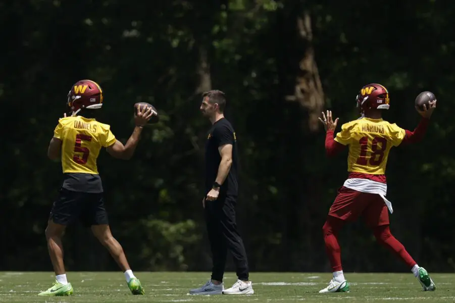 "Single-Handedly Took One Of the Worst Franchises": NFL Coordinator Praises Washington Commanders Quarterback Jayden Daniels Entering Second NFL Season 2 USATSI 26416733 168400517 lowres