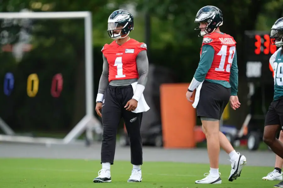 "There Should Never Be a List": Former NFL Wide Receiver Calls Out NFL Executives For Philadelphia Eagles Quarterback Jalen Hurts Being Ranked Number 9 2 USATSI 26461674 168400517 lowres