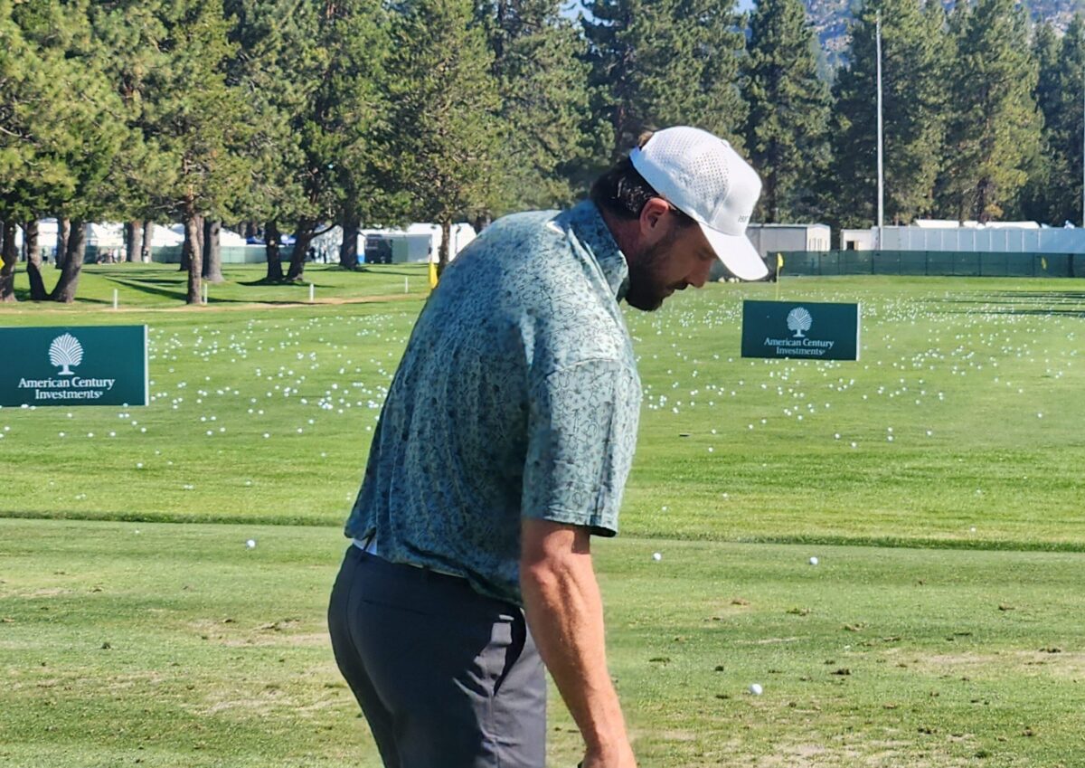 Travis Kelce Spotted At 2am Making Questionable Choices With No Taylor Swift In Sight (Pictures) 4 Travis Kelce on the driving range Friday, July 11, 2025, at Edgewood Tahoe golf course before the American Century Championship celebrity golf tournament. © Jim Krajewski/RGJ / USA TODAY NETWORK via Imagn Images
