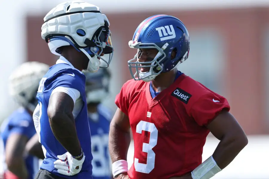 "They Talk A Lot": New York Giants Head Coach Brian Daboll Praises Russell Wilson and Malik Nabers Relationship 2 USATSI 26703690 168400517 lowres 1 1