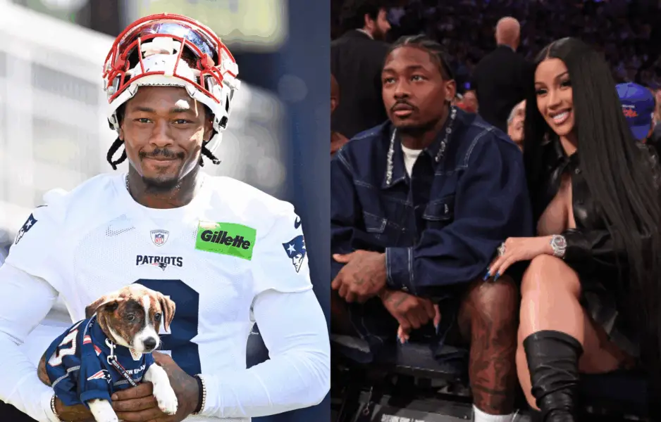 LOOK: Stefon Diggs Rubs Pregnant Girlfriend Cardi B’s Belly In Adorable Postgame Scene Stefon Diggs and rumored GF rapper Cardi B. Photo credits: Imagn and Instagram