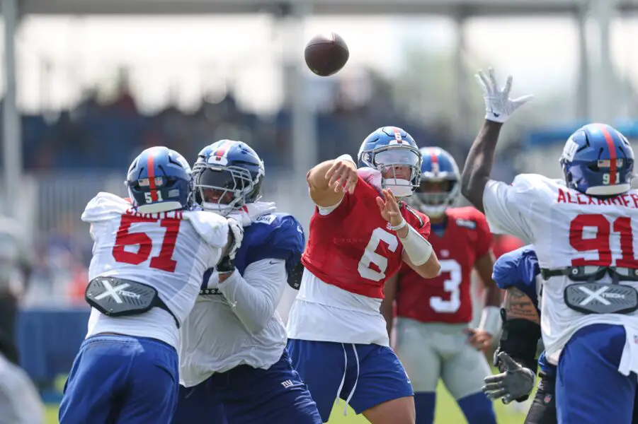 "Jaxson Dart QB3": New York Giants Reveal Jaxson Dart's Depth Chart Positioning After Team Releases First Official Depth Chart 2 USATSI 26777041 168400517 lowres