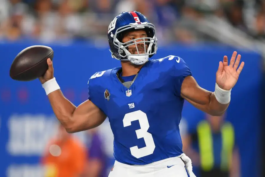 "A Dark Horse Playoff Contender": PFF Believes New York Giants Quarterback Russell Wilson Can Lead Franchise To Playoffs In 2025 2 USATSI 26865247 168400517 lowres