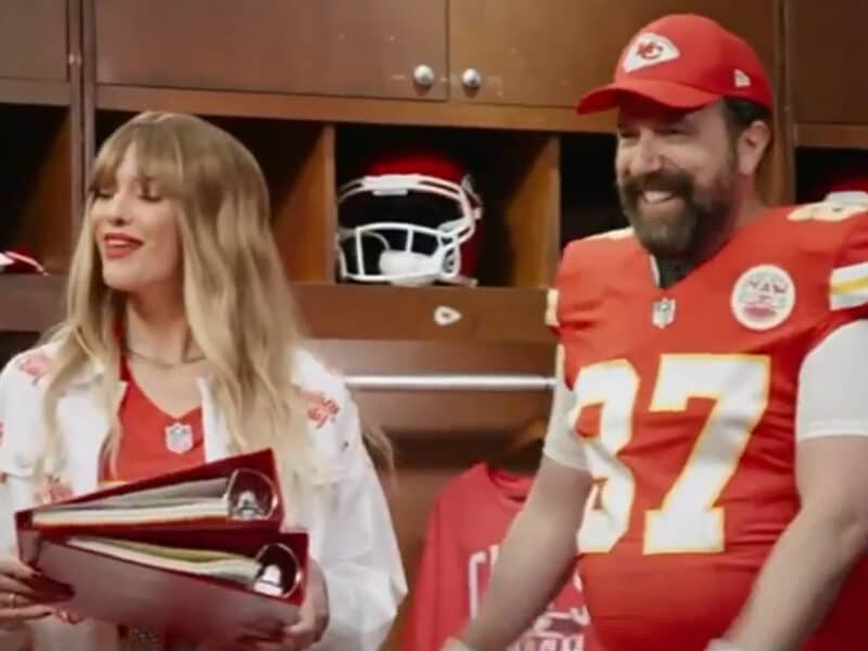 NFL on FOX Airs Kelce–Swift Spoof
