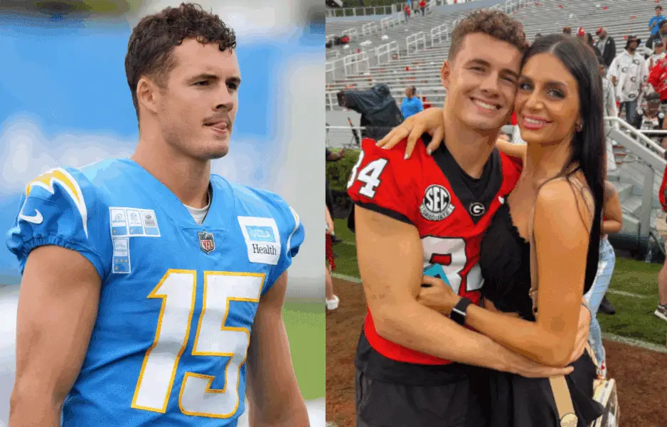 LOOK: Ladd McConkey’s Wife Sydney Flaunts Fit Figure While Rocking Stylish Activewear Ladd McConkey and Wife. Photo credits: Instagram and Imagn