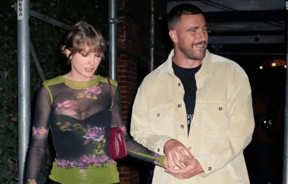 Taylor Swift with Travis Kelce. Photo credits: Instagram