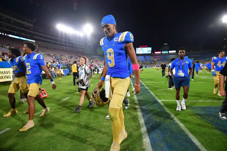 Nico Iamaleava Who Ditched Tennessee For Millions Bombs in Brutal UCLA Debut 1 Aug 30, 2025; Pasadena, California, USA; UCLA Bruins quarterback Nico Iamaleava (9) following the loss against the Utah Utes during the second half at Rose Bowl. Mandatory Credit: Gary A. Vasquez-Imagn Images