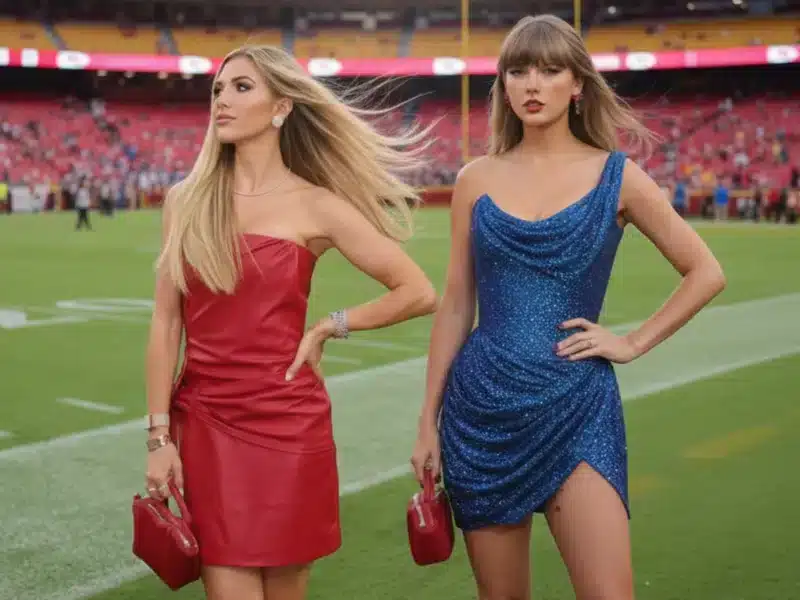 Gracie Hunt Steals Spotlight in Eye-Catching Red Dress