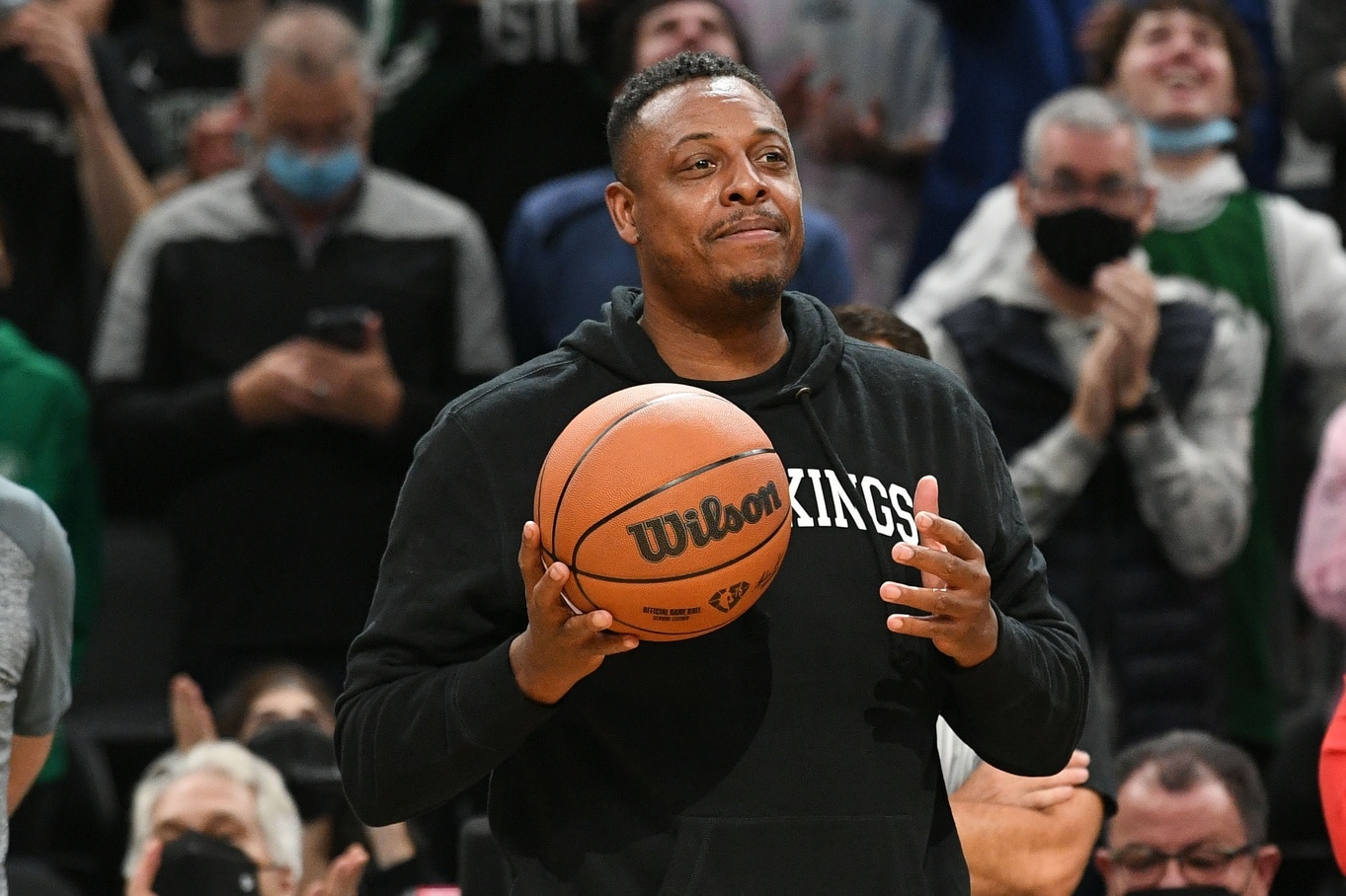 After A Late Night Arrest, Paul Pierce Has Been Hit With Two Criminal Charges (Breaking News) 1 Oct 22, 2021; Boston, Massachusetts, USA; Former Boston Celtics player Paul Pierce carries the game ball before a game against the Toronto Raptors at the TD Garden. Mandatory Credit: Brian Fluharty-Imagn Images