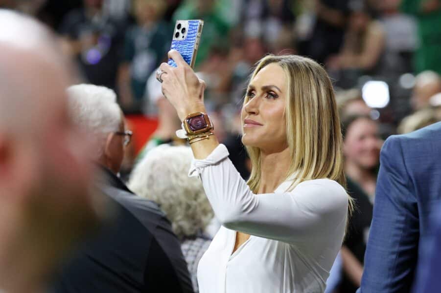 All About Turning Point USA’s Super Bowl Halftime Show Bid: Is Lara Trump Expected to Perform? Feb 9, 2025; New Orleans, LA, USA; Lara Trump on the sideline before Super Bowl LIX between the Philadelphia Eagles and the Kansas City Chiefs at Caesars Superdome. Mandatory Credit: Geoff Burke-Imagn Images