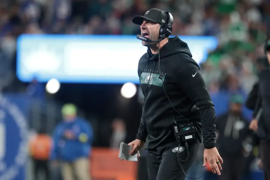 “You Can’t Be Serious” Eagles Lose Full-Time Starter To Retirement Midway Through 2025 Season (Breaking News) Oct 9, 2025; East Rutherford, New Jersey, USA; Philadelphia Eagles head coach Nick Sirianni reacts during the fourth quarter of the game against the New York Giants at MetLife Stadium. Mandatory Credit: Vincent Carchietta-Imagn Images