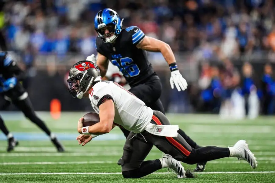 "Still Pretty Damn Confused": Tampa Bay Buccaneers QB Baker Mayfield Calls Out NFL Officiating In Loss Against the Detroit Lions 2 USATSI 27377712 168400517 lowres