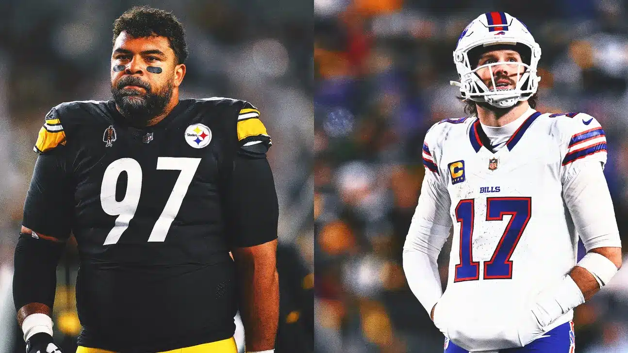 “I Had to Do Something”: Cam Heyward Says Josh Allen Intentionally Kneed Him in the Stomach During Bills vs Steelers Matchup 2 Cam Heyward Says Josh Allen Intentionally Kneed Him in the Stomach During Bills vs Steelers Matchup (Image via Fox Sports)