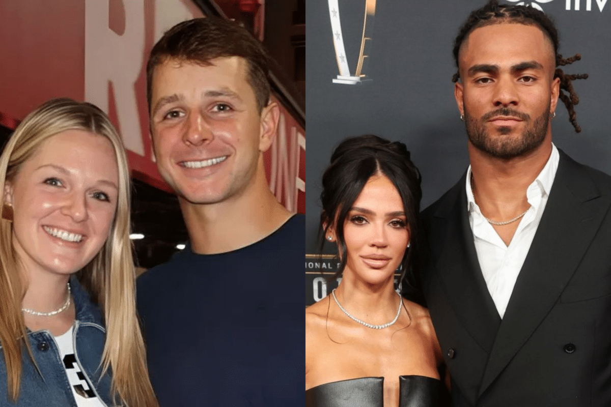 Brock Purdy’s Wife Congratulates Fred Warner On Baby. Photo credits: Instagram and Imagn